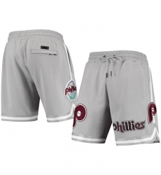 Men Philadelphia Phillies Grey Shorts Men Philadelphia Phillies Grey Shorts