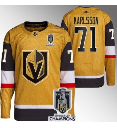 Men Women Youth Vegas Golden Knights #71 William Karlsson Gold 2023 Stanley Cup Champions Stitched Jersey Men Women Youth Vegas Golden Knights #71 William Karlsson Gold 2023 Stanley Cup Champions Stitched Jersey