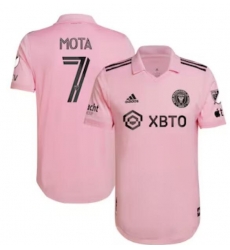 Men's Inter Miami CF Jean Mota adidas Pink 2022 The Heart Beat Kit Authentic Player Jersey Men's Inter Miami CF Jean Mota adidas Pink 2022 The Heart Beat Kit Authentic Player Jersey