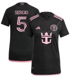 Women's Inter Miami CF Sergio Busquets adidas Black 2024 La Noche Replica Player Jersey Women's Inter Miami CF Sergio Busquets adidas Black 2024 La Noche Replica Player Jersey