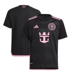Youth Inter Miami CF adidas Black 2024 La Noche Replica Jersey Youth Inter Miami CF adidas Black 2024 La Noche Replica Jersey