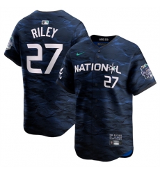 Men Atlanta Braves 27 Austin Riley Royal 2023 All Star Cool Base Stitched Baseball Jersey Men Atlanta Braves 27 Austin Riley Royal 2023 All Star Cool Base Stitched Baseball Jersey