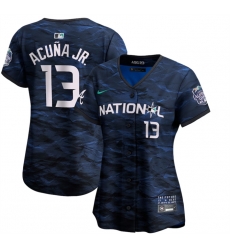 Women Atlanta Braves 13 Ronald Acu F1a Jr Royal 2023 All Star Stitched Baseball Jersey Women Atlanta Braves 13 Ronald Acu F1a Jr Royal 2023 All Star Stitched Baseball Jersey