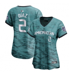Women Tampa Bay Rays 2 Yandy D EDaz Teal 2023 All Star Stitched Baseball Jersey Women Tampa Bay Rays 2 Yandy D EDaz Teal 2023 All Star Stitched Baseball Jersey