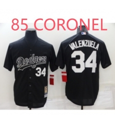 Men Dodgers #85 CORONEL Black Jersey size 6XL Men Dodgers #85 CORONEL Black Jersey size 6XL
