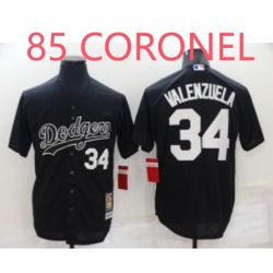 Men Dodgers #85 CORONEL Black Jersey size 6XL