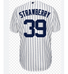 Men New York Yankees #39 Darryl Strawberry White Strips Stitched Jersey Men New York Yankees #39 Darryl Strawberry White Strips Stitched Jersey