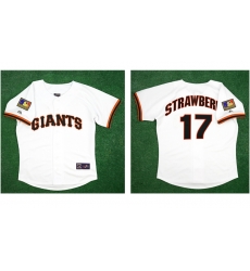 Men San Francisco #17 Darryl Strawberry White Stitched Jersey Men San Francisco #17 Darryl Strawberry White Stitched Jersey