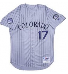 Toddler Helton Purple pinstripe Stitched Jersey Toddler Helton Purple pinstripe Stitched Jersey