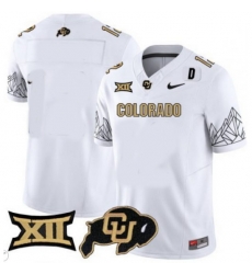 Men Colorado Buffaloes Blank White Vapor Limited Stitched Football Jersey