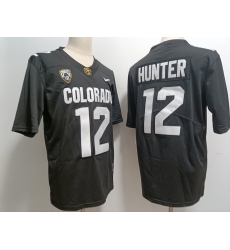 Men Colorado Buffaloes Travis Hunter #12 Black Stitched Football Jersey Men Colorado Buffaloes Travis Hunter #12 Black Stitched Football Jersey