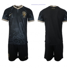 Brazil Black Soccer Jersey Brazil Black Soccer Jersey