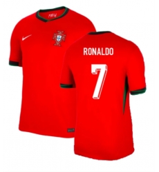 Men Soccer #7 Ronaldo Red Jersey Men Soccer #7 Ronaldo Red Jersey