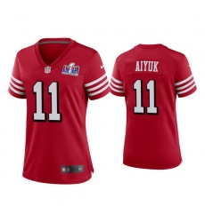 Women 49ers 11 Brandon Aiyuk Red 2023 F U S E Vapor Untouchable Limited Stitched Football 2024 Super Bowl LVIII Jersey Women 49ers 11 Brandon Aiyuk Red 2023 F U S E Vapor Untouchable Limited Stitched Football 2024 Super Bowl LVIII Jersey