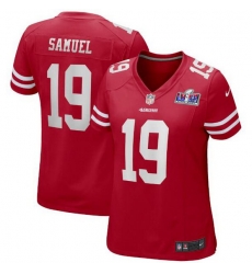 Women San Francisco 49ers 19 Deebo Samuel Red 2023 F U S E Vapor Untouchable Limited Stitched Football 2024 Super Bowl LVIII Jersey Women San Francisco 49ers 19 Deebo Samuel Red 2023 F U S E Vapor Untouchable Limited Stitched Football 2024 Super Bowl LVIII Jersey