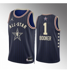 Men 2024 All Star 1 Devin Booker Navy Stitched Basketball Jersey Men 2024 All Star 1 Devin Booker Navy Stitched Basketball Jersey