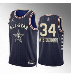 Men 2024 All Star 34 Giannis Antetokounmpo Navy Stitched Basketball Jersey Men 2024 All Star 34 Giannis Antetokounmpo Navy Stitched Basketball Jersey