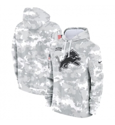 Youth Detroit Lions 2024 White Gray Salute To Service Pullover Hoodie Youth Detroit Lions 2024 White Gray Salute To Service Pullover Hoodie