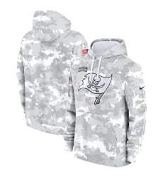 Youth Tampa Bay Buccaneers 2024 White Gray Salute To Service Pullover Hoodie Youth Tampa Bay Buccaneers 2024 White Gray Salute To Service Pullover Hoodie
