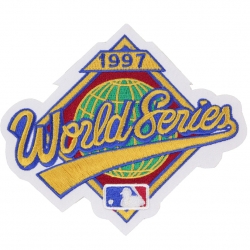 1997 MLB World Series Logo Jersey Patch Florida Marlins Cleveland Indians