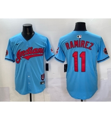 Men Cleveland Guardians 11 Jos E9 Ram EDrez Blue Vapor Premier Limited Stitched Baseball Jersey Men Cleveland Guardians 11 Jos E9 Ram EDrez Blue Vapor Premier Limited Stitched Baseball Jersey