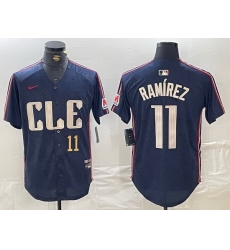 Men Cleveland Guardians 11 Jose Ramirez Navy 2024 City Connect Limited Stitched Baseball Jersey 3 Men Cleveland Guardians 11 Jose Ramirez Navy 2024 City Connect Limited Stitched Baseball Jersey 3
