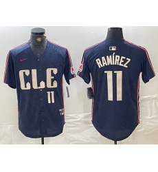 Men Cleveland Guardians 11 Jose Ramirez Navy 2024 City Connect Limited Stitched Baseball Jersey 4 Men Cleveland Guardians 11 Jose Ramirez Navy 2024 City Connect Limited Stitched Baseball Jersey 4