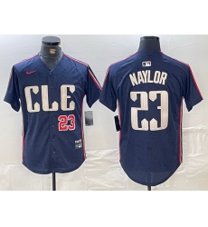 Men Cleveland Guardians 23 Bo Naylor Navy 2024 City Connect Limited Stitched jerseys Men Cleveland Guardians 23 Bo Naylor Navy 2024 City Connect Limited Stitched jerseys