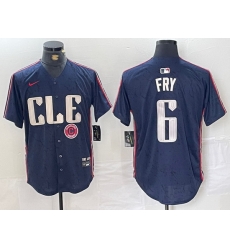Men Cleveland Guardians 6 David Fry Navy 2024 City Connect Limited Stitched Baseball Jersey 2 Men Cleveland Guardians 6 David Fry Navy 2024 City Connect Limited Stitched Baseball Jersey 2