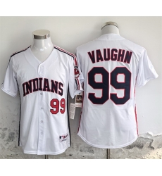 Men Cleveland Guardians 99 Ricky Vaughn White Stitched Baseball Jersey Men Cleveland Guardians 99 Ricky Vaughn White Stitched Baseball Jersey