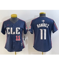 Women Cleveland Guardians 11 Jose Ram EDrez Navy 2024 City Connect Limited Stitched Baseball Jersey 7 Women Cleveland Guardians 11 Jose Ram EDrez Navy 2024 City Connect Limited Stitched Baseball Jersey 7