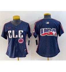 Women Cleveland Guardians Team Big Logo Navy 2024 City Connect Stitched Baseball Jersey 6 Women Cleveland Guardians Team Big Logo Navy 2024 City Connect Stitched Baseball Jersey 6