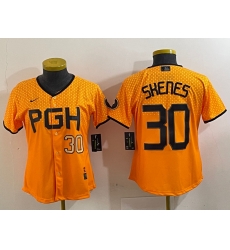 Women Pittsburgh Pirates 30 Paul Skenes Gold City Connect Stitched Jersey 3 Women Pittsburgh Pirates 30 Paul Skenes Gold City Connect Stitched Jersey 3