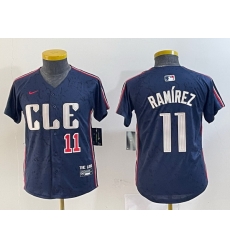 Youth Cleveland Guardians 11 Jose Ramirez Navy 2024 City Connect Limited Stitched Baseball Jersey 1 Youth Cleveland Guardians 11 Jose Ramirez Navy 2024 City Connect Limited Stitched Baseball Jersey 1