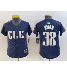 Youth Cleveland Guardians 38 Steven Kwan Navy 2024 City Connect Limited Stitched Baseball Jersey 3 Youth Cleveland Guardians 38 Steven Kwan Navy 2024 City Connect Limited Stitched Baseball Jersey 3