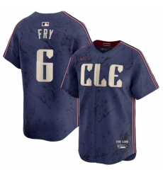 Youth Cleveland Guardians 6 David Fry Navy 2024 City Connect Limited Stitched Baseball Jersey Youth Cleveland Guardians 6 David Fry Navy 2024 City Connect Limited Stitched Baseball Jersey