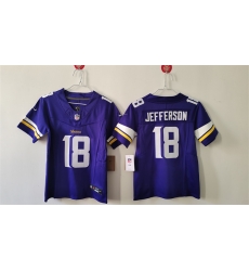 Youth Minnesota Vikings 18 Justin Jefferson Purple F U S E Vapor Untouchable Limited Stitched Jersey Youth Minnesota Vikings 18 Justin Jefferson Purple F U S E Vapor Untouchable Limited Stitched Jersey