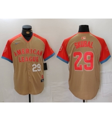 Men American League 29 Tarik Skubal Cream 2024 All Star Limited Stitched Baseball Jersey 2 Men American League 29 Tarik Skubal Cream 2024 All Star Limited Stitched Baseball Jersey 2