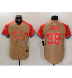 Men American League 99 Aaron Judge Cream 2024 All Star Elite Stitched Baseball Jersey 5 Men American League 99 Aaron Judge Cream 2024 All Star Elite Stitched Baseball Jersey 5