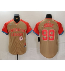 Men American League 99 Aaron Judge Cream 2024 All Star Elite Stitched Baseball Jersey 8 Men American League 99 Aaron Judge Cream 2024 All Star Elite Stitched Baseball Jersey 8