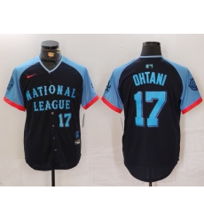 Men National League 17 Shohei Ohtani Navy 2024 All Star Elite Stitched Baseball Jersey 2 Men National League 17 Shohei Ohtani Navy 2024 All Star Elite Stitched Baseball Jersey 2