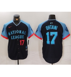 Men National League 17 Shohei Ohtani Navy 2024 All Star Elite Stitched Baseball Jersey 5 Men National League 17 Shohei Ohtani Navy 2024 All Star Elite Stitched Baseball Jersey 5