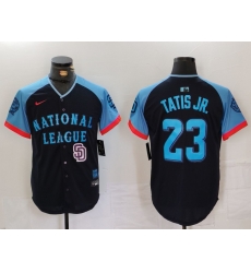 Men National League 23 Fernando Tatis Jr Navy 2024 All Star Limited Stitched Baseball 1 Men National League 23 Fernando Tatis Jr Navy 2024 All Star Limited Stitched Baseball 1