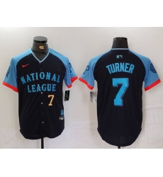 Men National League 7 Trea Turner Navy 2024 All Star Limited Stitched Baseball Jersey 3 Men National League 7 Trea Turner Navy 2024 All Star Limited Stitched Baseball Jersey 3