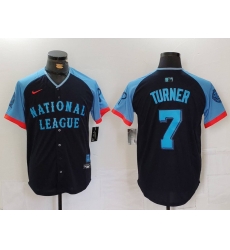 Men National League 7 Trea Turner Navy 2024 All Star Limited Stitched Baseball Jersey 5 Men National League 7 Trea Turner Navy 2024 All Star Limited Stitched Baseball Jersey 5