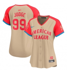 Women American League 99 Aaron Judge Cream 2024 All Star Limited Stitched Baseball Jersey 28Run Small 29 Women American League 99 Aaron Judge Cream 2024 All Star Limited Stitched Baseball Jersey 28Run Small 29