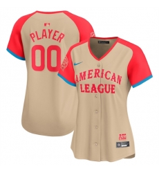 Women American League Active Player Custom Cream 2024 All Star Limited Stitched Baseball Jersey 28Run Small 29 Women American League Active Player Custom Cream 2024 All Star Limited Stitched Baseball Jersey 28Run Small 29
