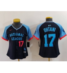Women National League 17 Shohei Ohtani Navy 2024 All Star Limited Stitched Baseball Jersey 5 Women National League 17 Shohei Ohtani Navy 2024 All Star Limited Stitched Baseball Jersey 5