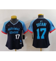 Women National League 17 Shohei Ohtani Navy 2024 All Star Limited Stitched Baseball Jersey 6 Women National League 17 Shohei Ohtani Navy 2024 All Star Limited Stitched Baseball Jersey 6