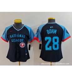Women National League 28 Alec Bohm Navy 2024 All Star Limited Stitched Baseball Jersey 5 Women National League 28 Alec Bohm Navy 2024 All Star Limited Stitched Baseball Jersey 5